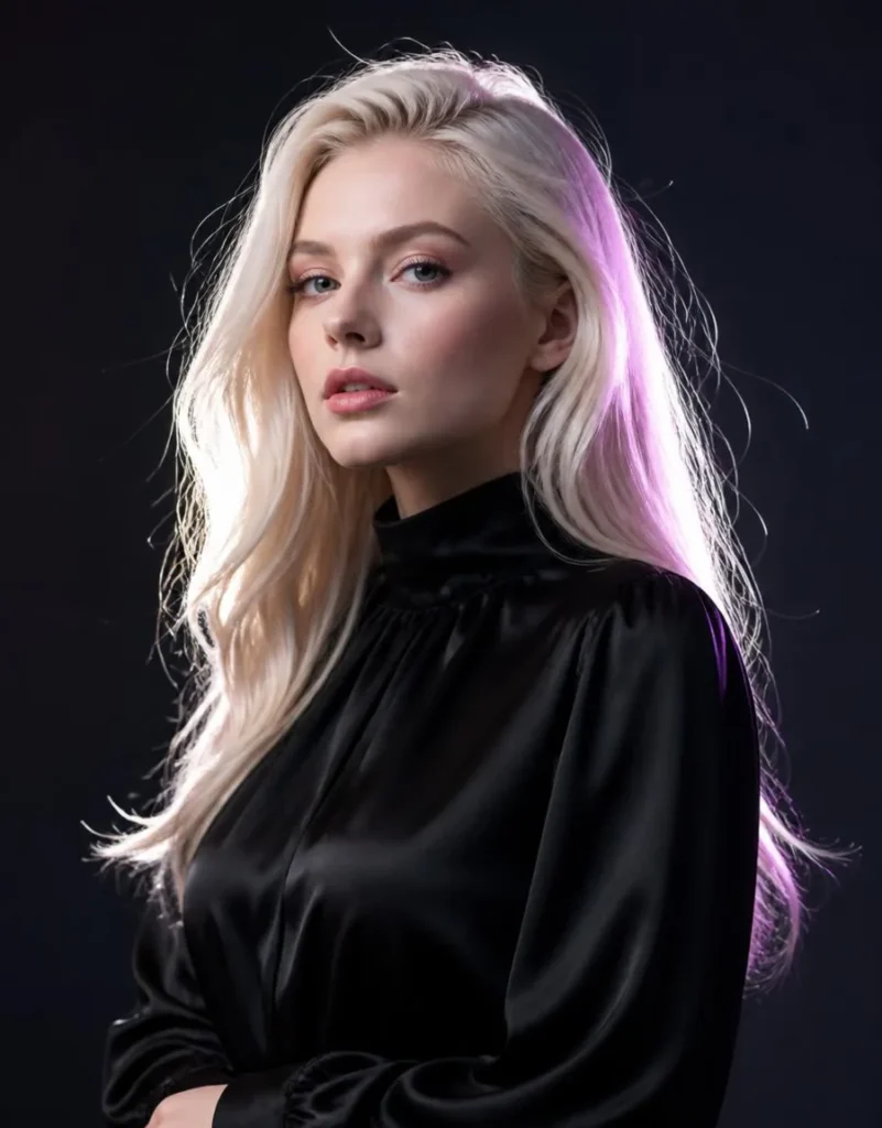 Portrait of Nyriel Vandsö, an imagined companion on Flirtini